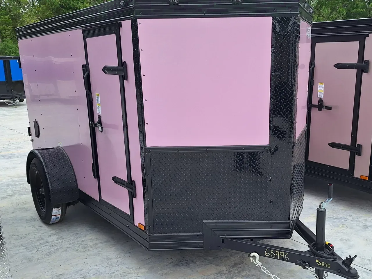 2026 5X10 PINK W/BLACK OUT CARGO TRAILER