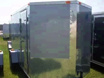 WHITE 6X12 SA V-NOSE CARGO TRAILER (2026)