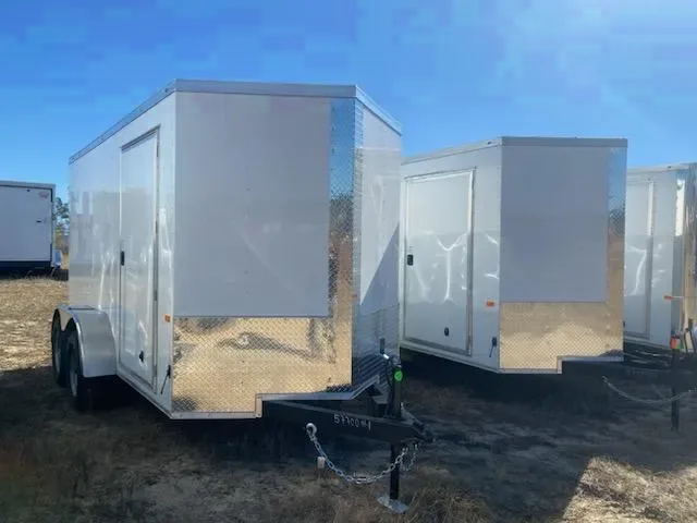 2025 Rock Solid Cargo 6x12 TA Enclosed Trailer - White