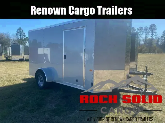 2025 Rock Solid Cargo 6x12 Enclosed Trailer - Silver