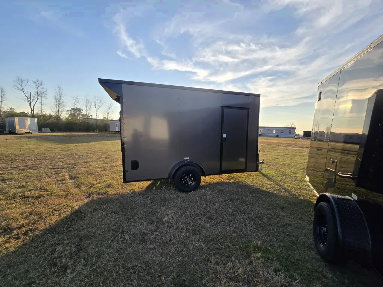 2026 Other 6X12SA SOUTH RIVER Cargo / Enclosed Trailer Charcoal Blackout w Rear Spoiler