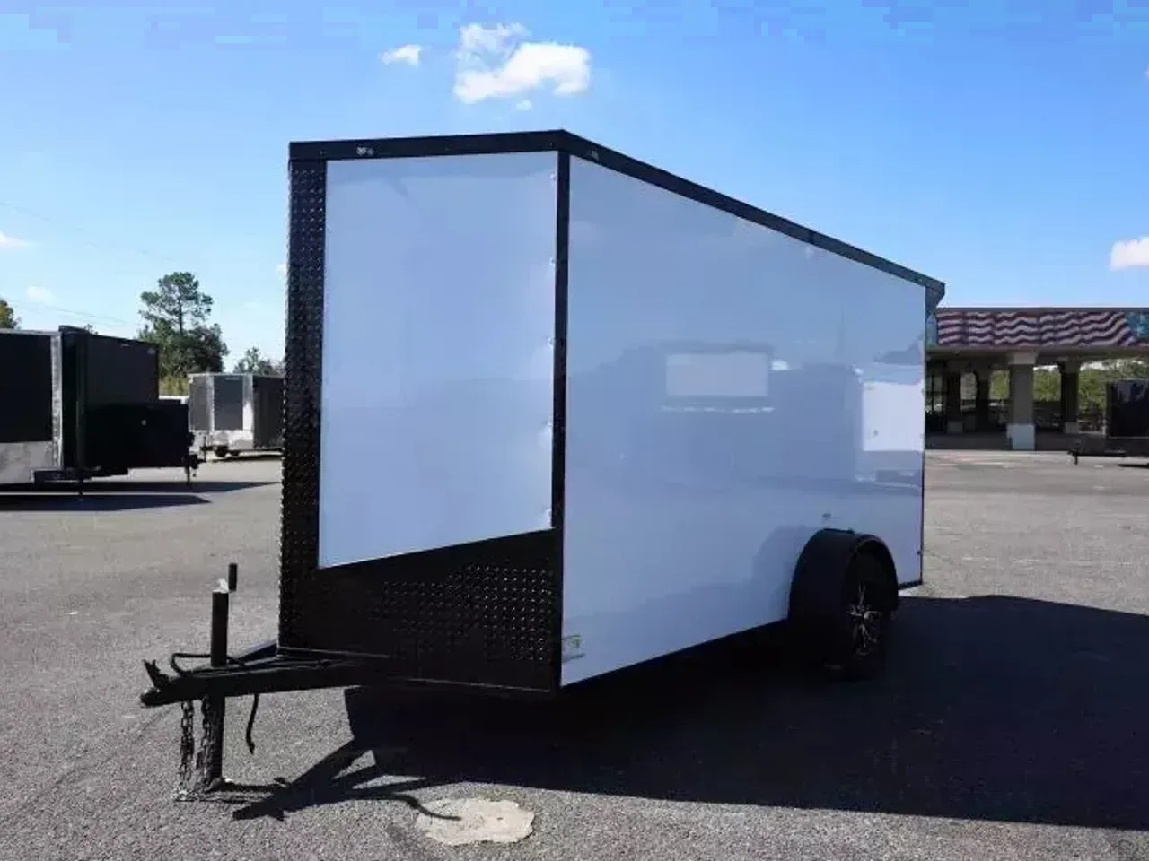 2026 Deep South 6 X 12 SA Enclosed Cargo Trailer | Spoiler, Polycore, 6'6" Interior, Alloy Wheels