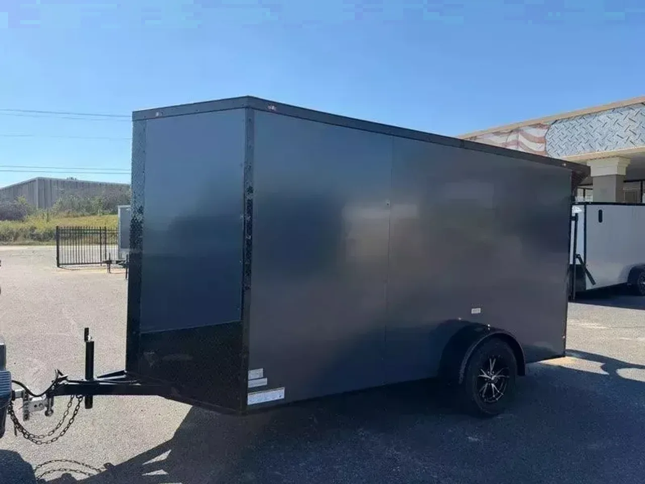 2026 Deep South 6 X 12 SA Enclosed Cargo Trailer | Spoiler, Polycore, 6'6" Interior, Alloy Wheels