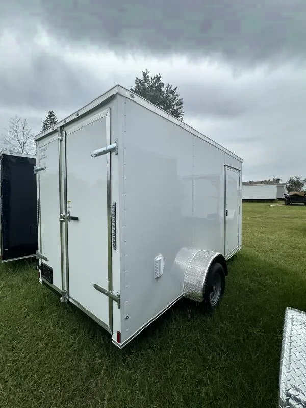New 2025 Titanium 6x12 Enclosed Cargo Trailer with Barn Doors