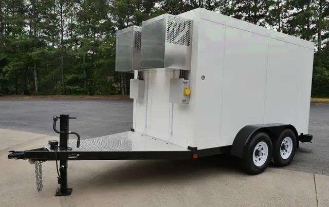 White 10ft Small Refrigerated Trailers