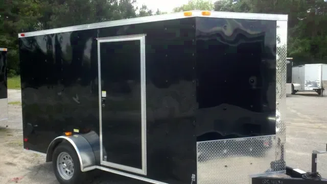 BLACK 7X12 SA  CARGO TRAILER  2025