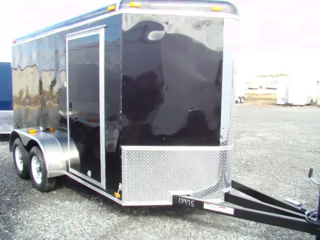 Black 12ft TA  Cargo Trailer
