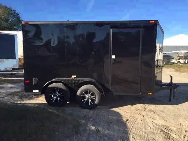 2025 Blackout Tandem Cargo Trailer 7x12 - Douglas, GA