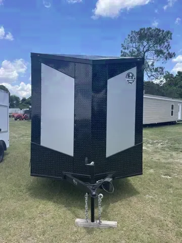 2025 A&R Economy 7x14TA Silver Frost Blackout Cargo Trailer