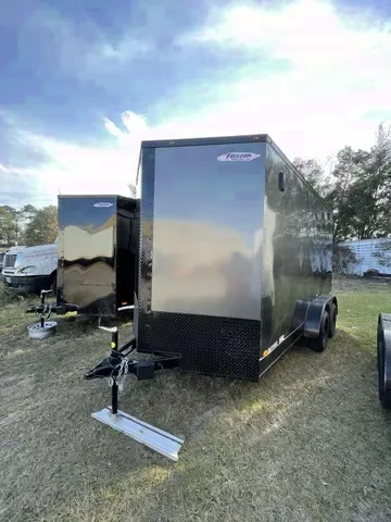 2025 Freedom 7x14TA Grey w/ Blackout Package Enclosed Cargo Trailer - Make Offer