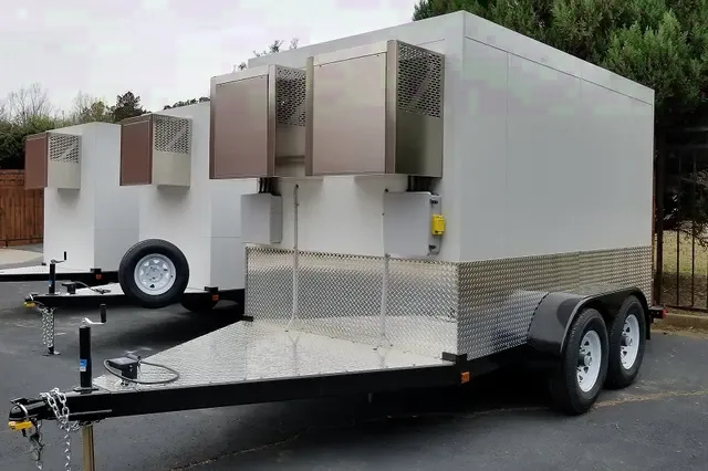 White Tandem 5200lb Axle 14ft Refrigerated Trailer