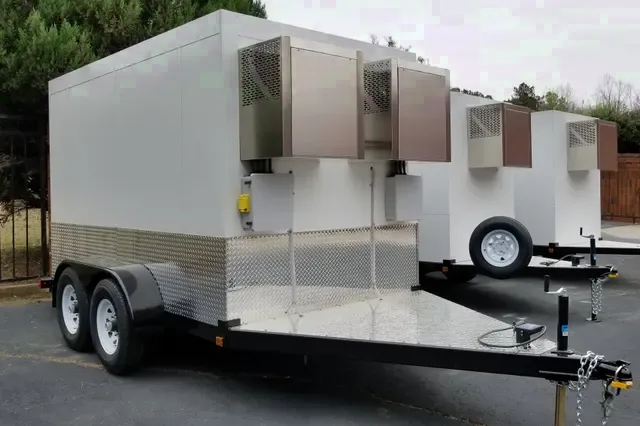 14FT Refrigerated Trailer Flat Front w/Cooling System