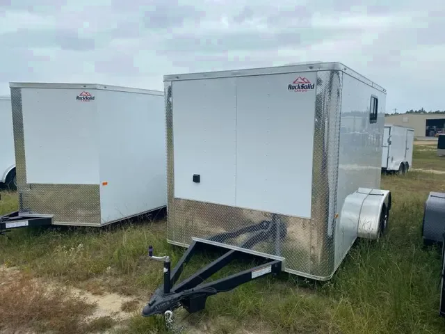 2025 Rock Solid Cargo 7x14 TA Enclosed Trailer - White