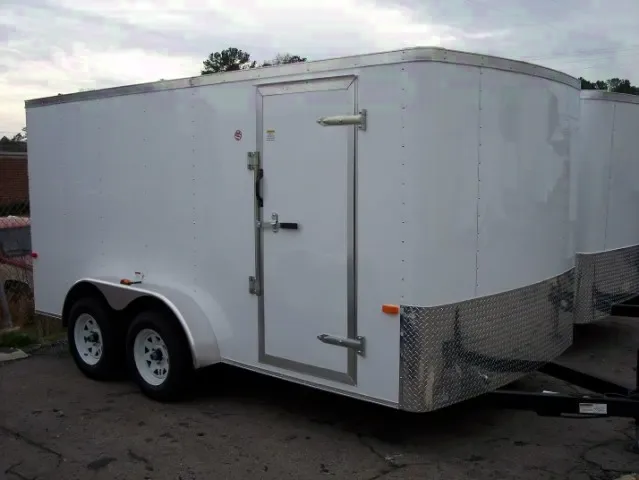 14FT TA ENCLOSED CARGO TRAILER W/RAMP