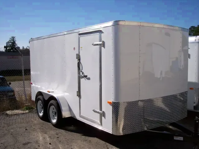 14FT FLAT FRONT STEEL CARGO TRAILER