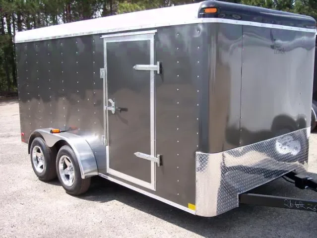 Cargo Trailer 14ft Charcoal Gray