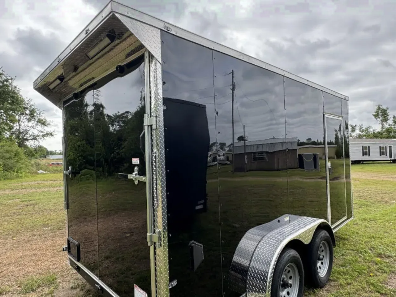 2026 J&C Suppliers 7x14TA 7' Tall REAR WING SPOILER Cargo / Enclosed Trailer