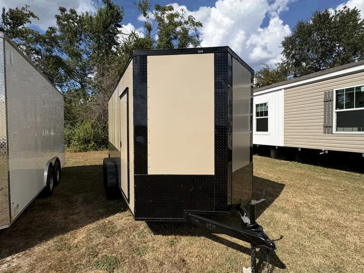 2026 J&C Trailers 7x14TA 7' Tall Tan PolyCor Blackout PKG Cargo / Enclosed Trailer