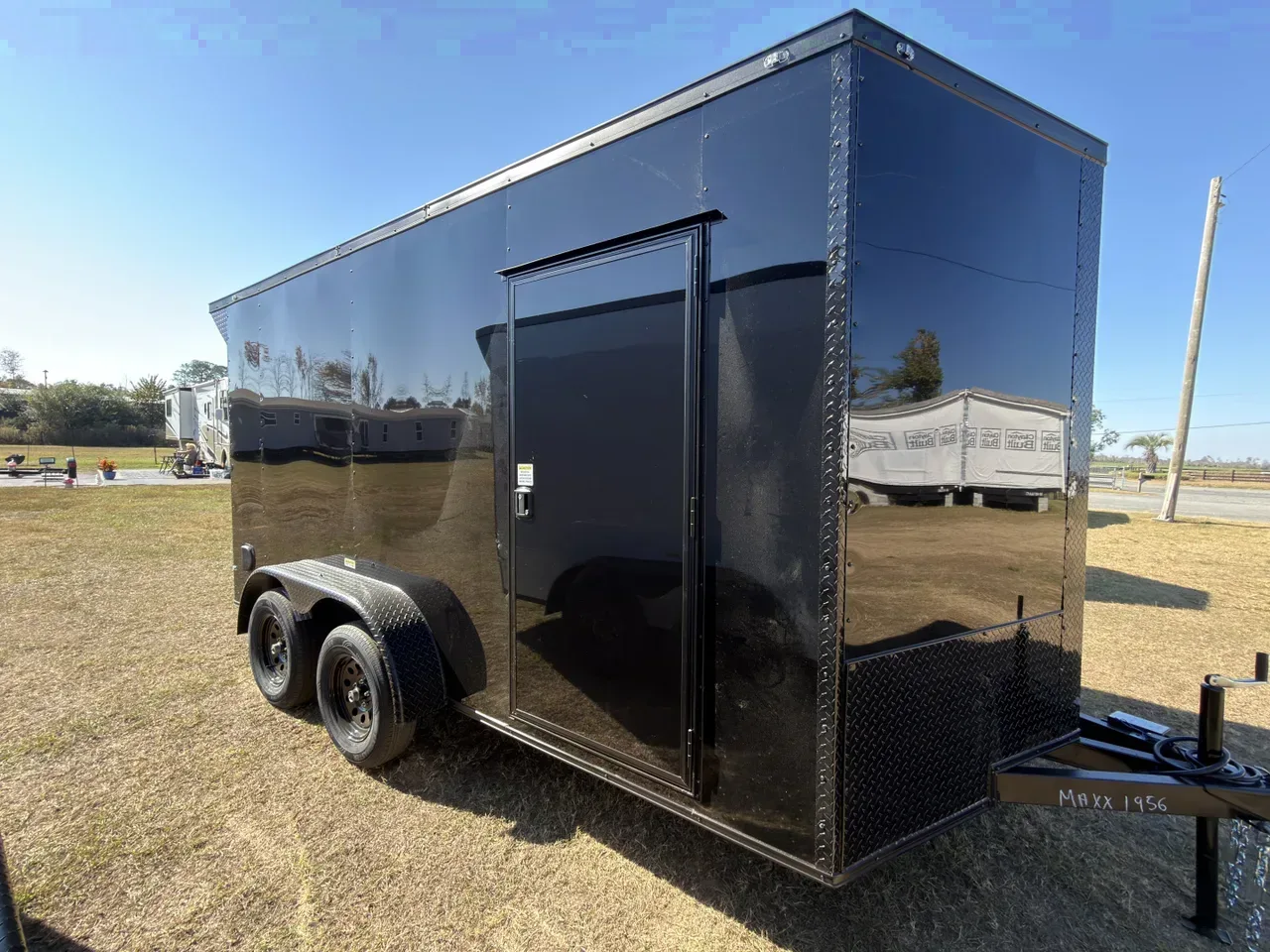 2026 Cargo United 7x14TA 7' Tall .080 PolyCor Blackout Package Rear Wing Spoiler Cargo / Enclosed Trailer