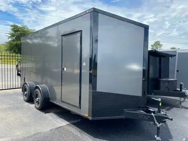 Submit Offer: 2025 Spartan Cargo 7x16 Tandem Axle Enclosed Trailer - Charcoal