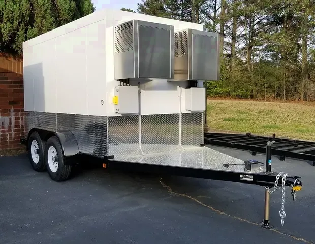 White Refrigerated Trailers  16ft w/Tandem 7000lb Axles