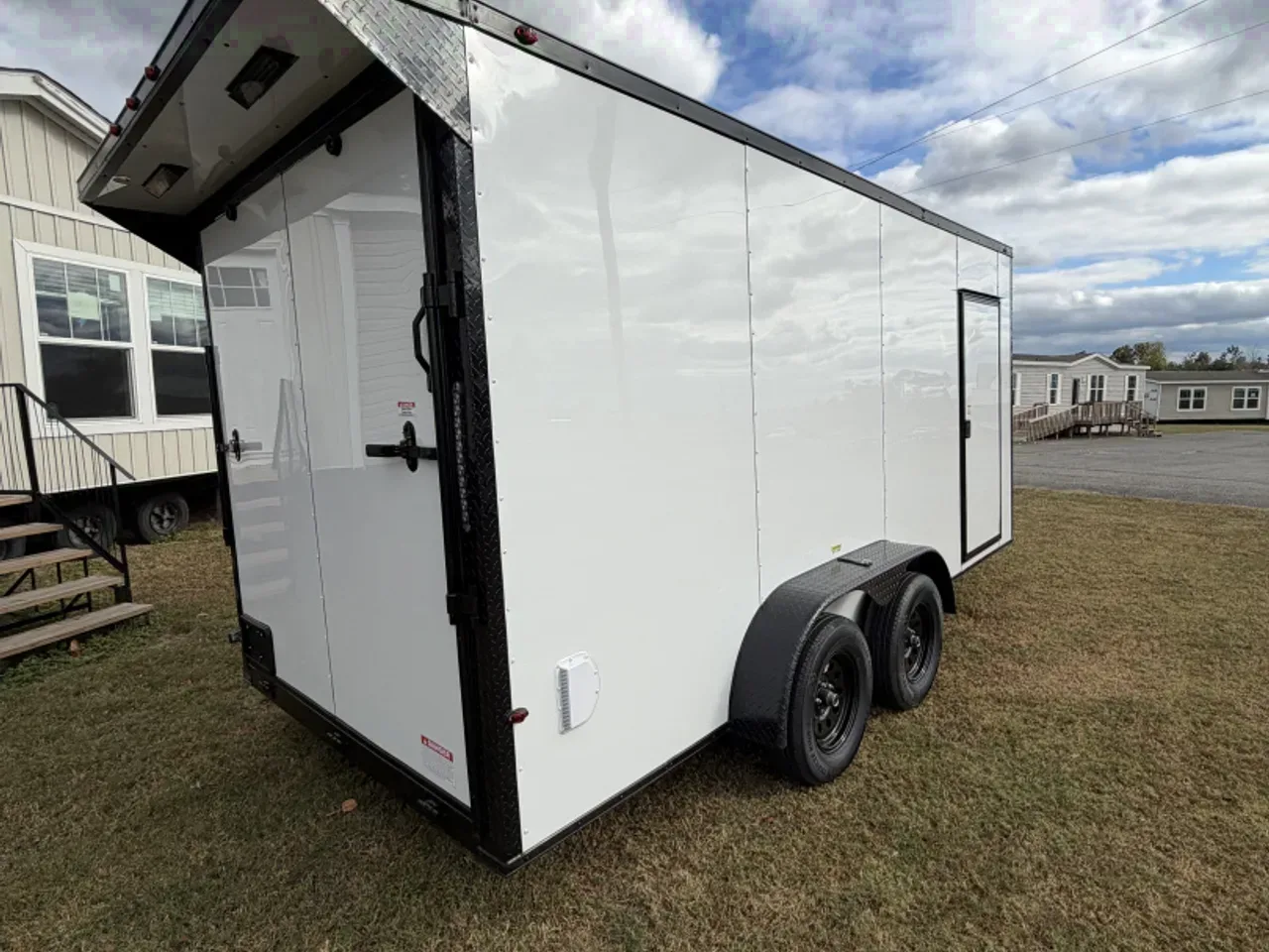 2026 South River 7x16TA 7' Tall .080 PolyCor Blackout Package Rear Wing Spoiler Cargo / Enclosed Trailer