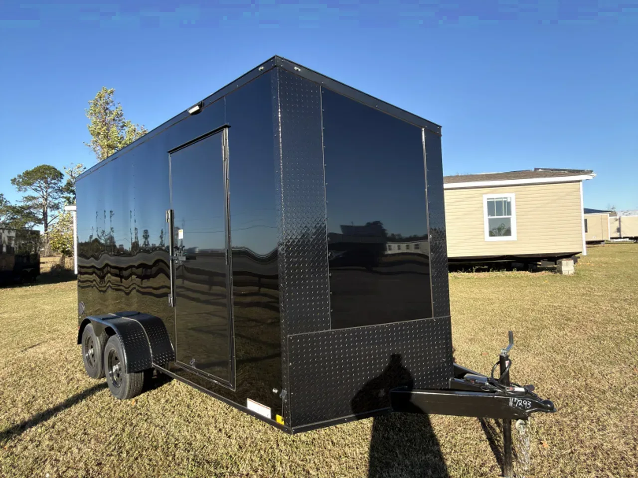2026 Diamond Cargo 7x16TA 7'6" Tall Blackout Edition .080 PolyCor Cargo / Enclosed Trailer
