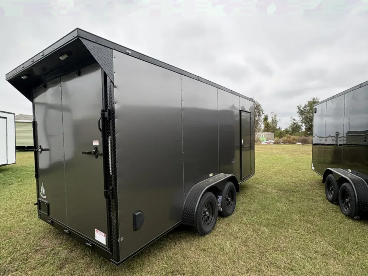 2026 Cargo United 7x16TA 7' .080 PolyCor Blackout Package Rear Wing Cargo / Enclosed Trailer