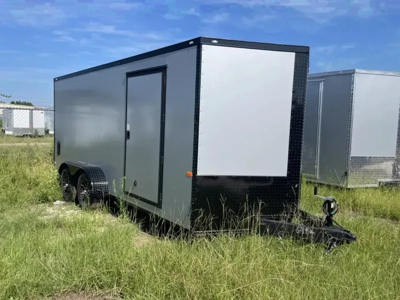2026 Rock Solid Cargo 7 x 16 TA Enclosed Cargo Trailer | Polycore, Semi-Screwless, Blackout, Alloy W