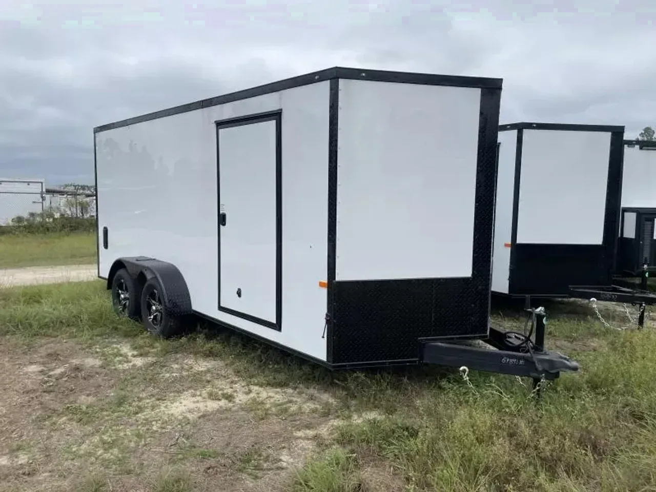 2026 Rock Solid Cargo 7 x 16 TA Enclosed Cargo Trailer | Polycore, Semi-Screwless, Blackout, Alloy W