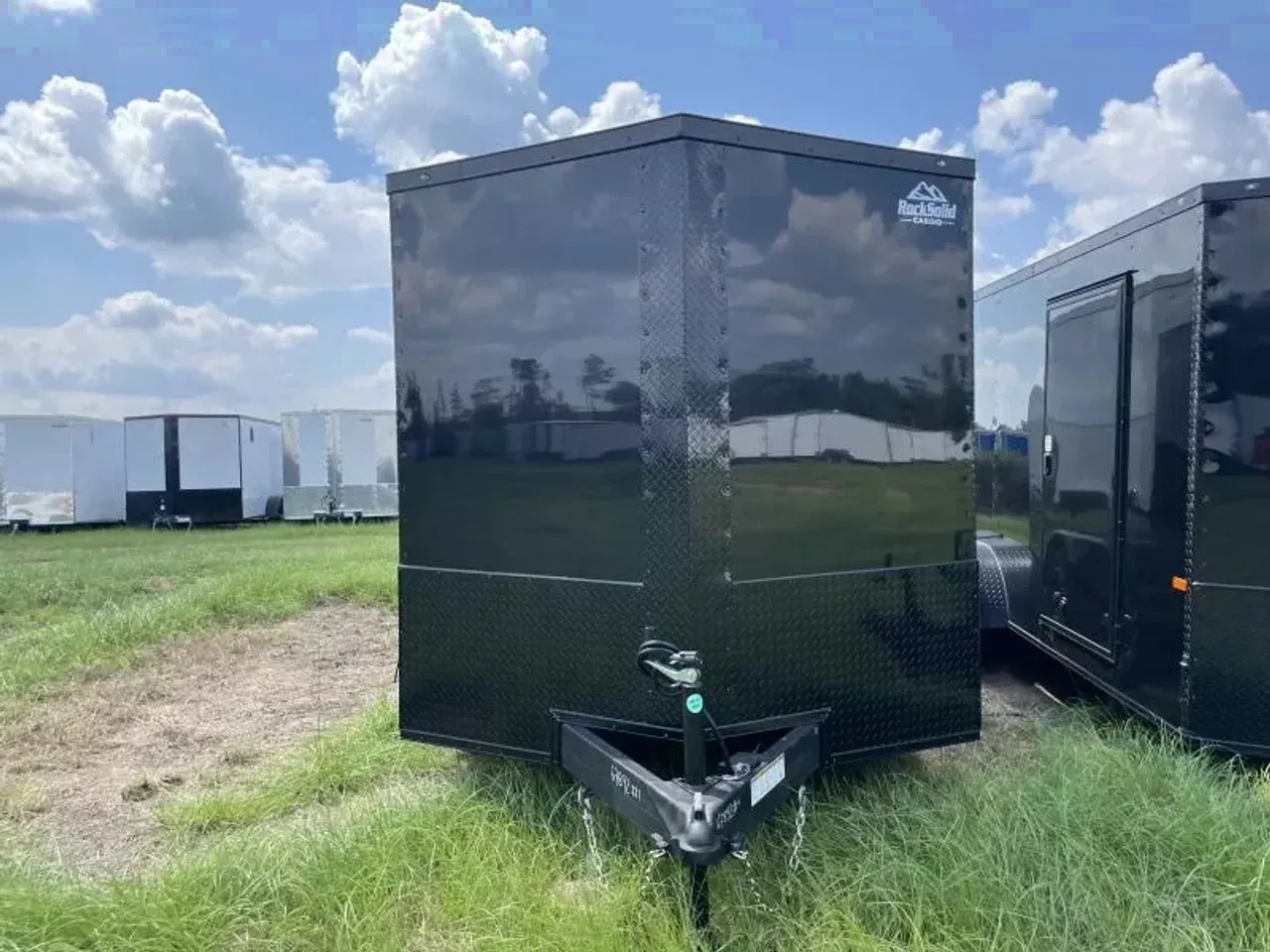 2026 Rock Solid Cargo 7 x 16 TA Enclosed Cargo Trailer | Polycore, Semi-Screwless, Blackout, Alloy W