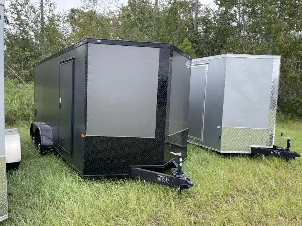 2026 Rock Solid Cargo 7 x 16 TA Enclosed Cargo Trailer | Polycore, Semi-Screwless, Blackout, Alloy W