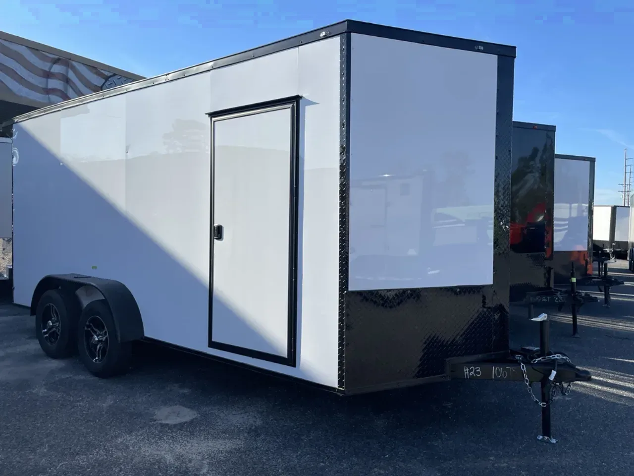 2026 Deep South 7 x 16 TA Enclosed Cargo Trailer | Polycore | Semi-Screwless | Blackout | Alloy Whee