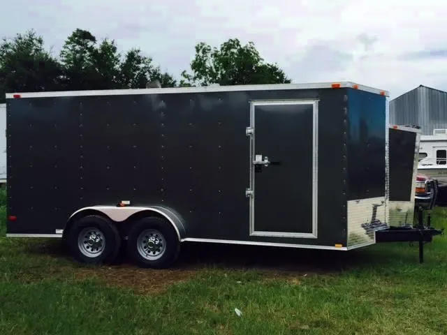 2025 Charcoal 7x16 Tandem Axle Cargo Trailer - Douglas, GA