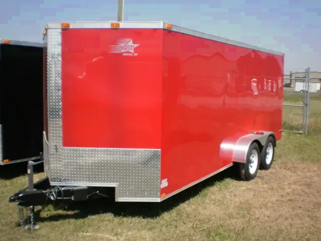 RED 7X16 TA CARGO TRAILER (2026)