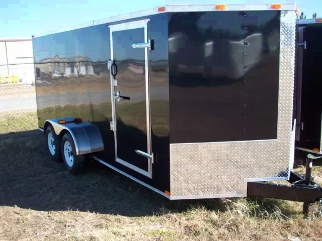 BLACK 2026 7X16 TA2 CARGO TRAILER