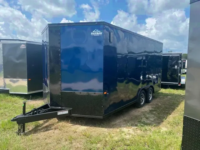 2024 Rock Solid Cargo 8.5x16 TA Enclosed Trailer - Blue