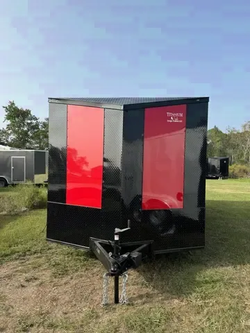 2025 Titanium 8.5x20 Red Blackout Cargo Trailer - Make an Offer