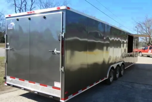 CHARCOAL 32FT TRAILER TRI-AXLE 7000# AXLES