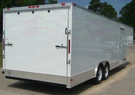 WHITE GOOSENECK 32ft TA 5200# Axles