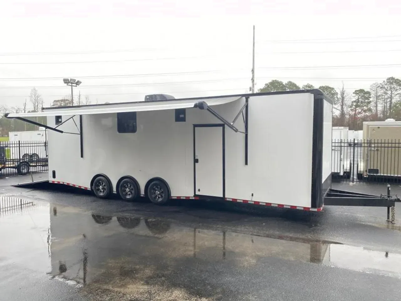 2027 Rock Solid Cargo 8.5X32 Triple Axle Enclosed Cargo Trailer / Toy Hauler / Bathroom, Awning, Cab