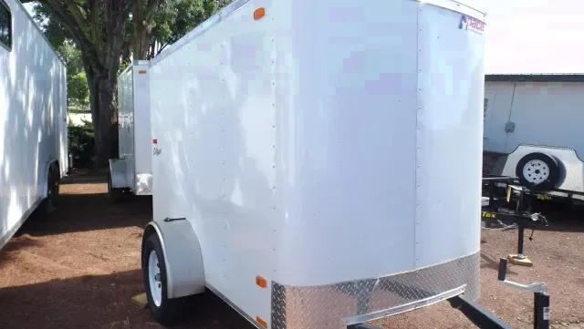 8FT CARGO TRAILER V-NOSE AND SINGLE REAR DOOR