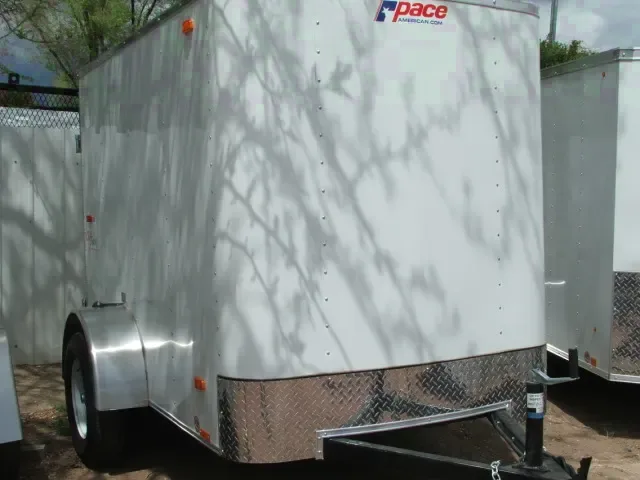 8FT ENCLOSED CARGO TRAILER WITH FLAT FRONT