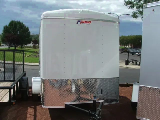 10FT WHITE/SILVER TWO TONE CARGO TRAILER