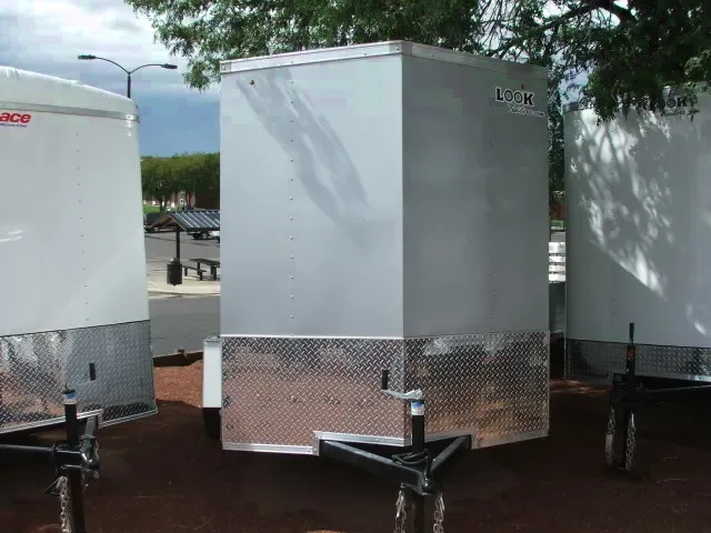 10FT silver/charcoal cargo trailer