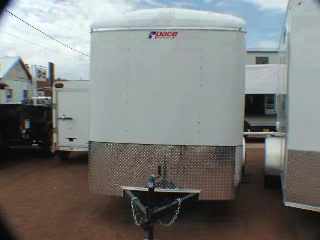 12FT WHITE FLAT FRONT TRAILER - OTHER COLORS TO CHOOSE FROM