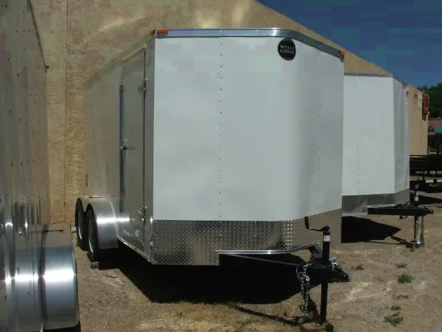 CARGO 12FT RAMP - WHITE V-NOSE