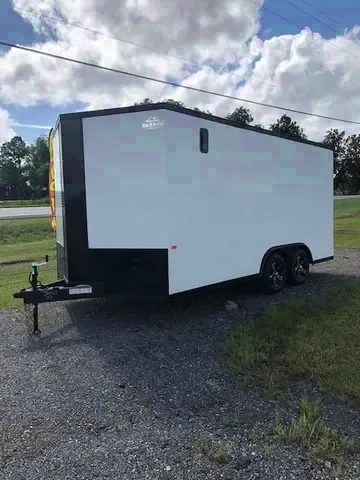 16ft White Cargo Trailer w/Blackout Package