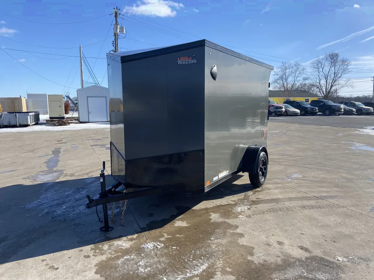 United 10' UJ V-Nose Enclosed Cargo Trailer
