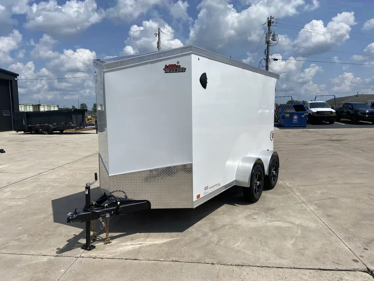 United 12' UJ V-Nose Enclosed Cargo Trailer